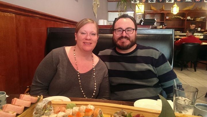 Life today - at our favorite sushi restaurant last week