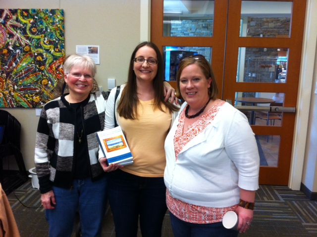 Nan, Marie and I celebrating my new book